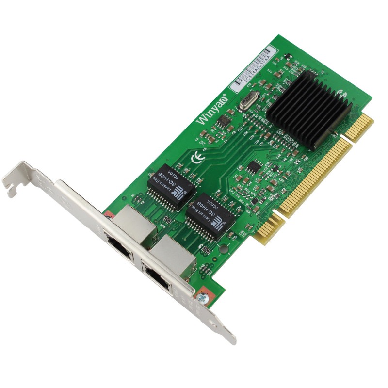 Gigabit Network Card - Karta sieciowa WY546T2 PCI z dwoma