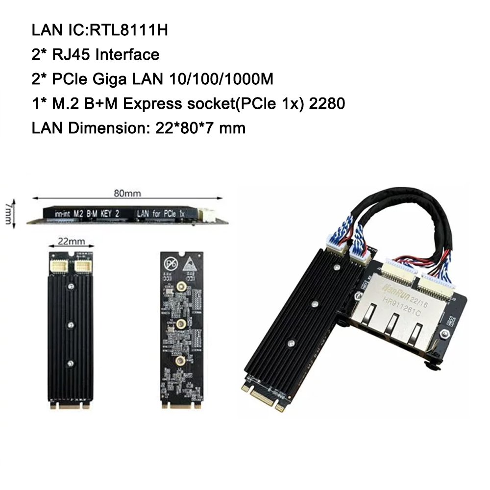 Przemysłowa karta sieciowa M.2 – Gigabit Network Card recenzja i cena
